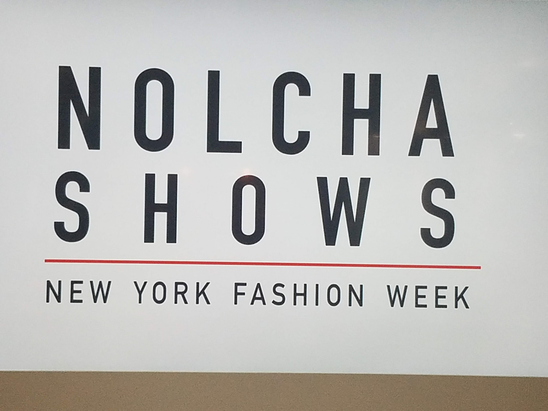 Nolcha Shows New York Fashion Week signage