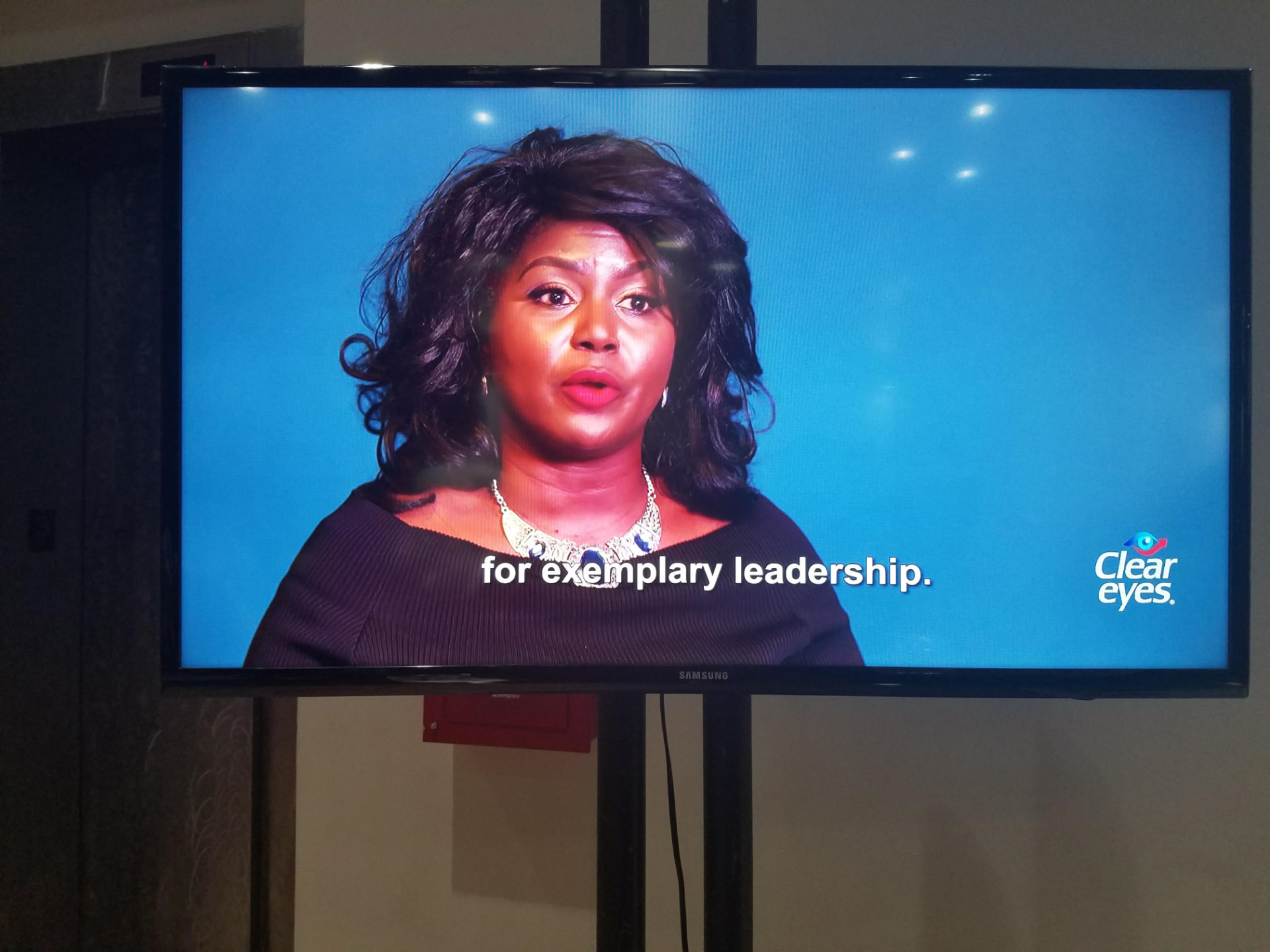 Cynthia Harper featured on screen in the Clear Eyes commercial