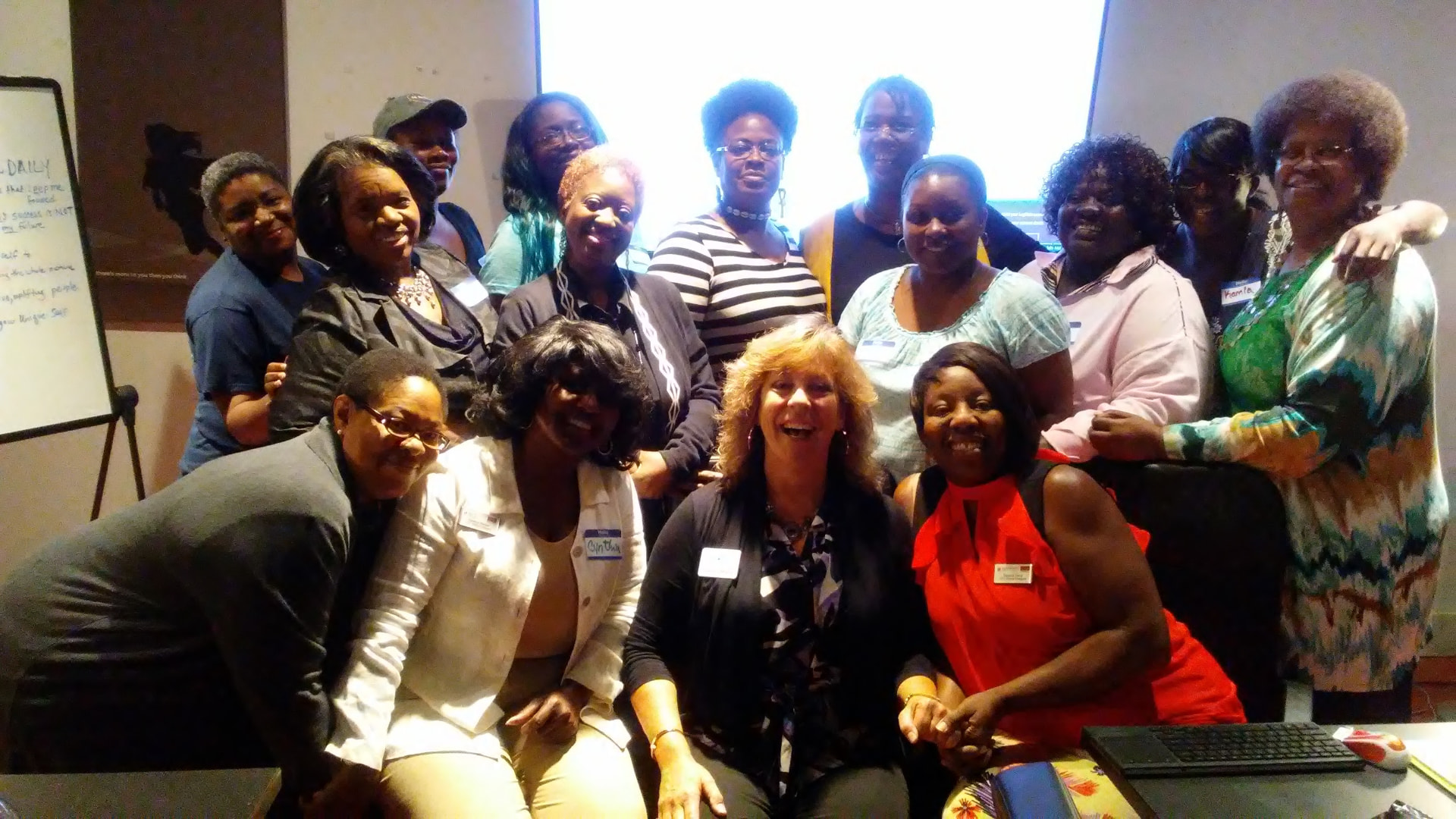 A 5M cohort posing together after a session