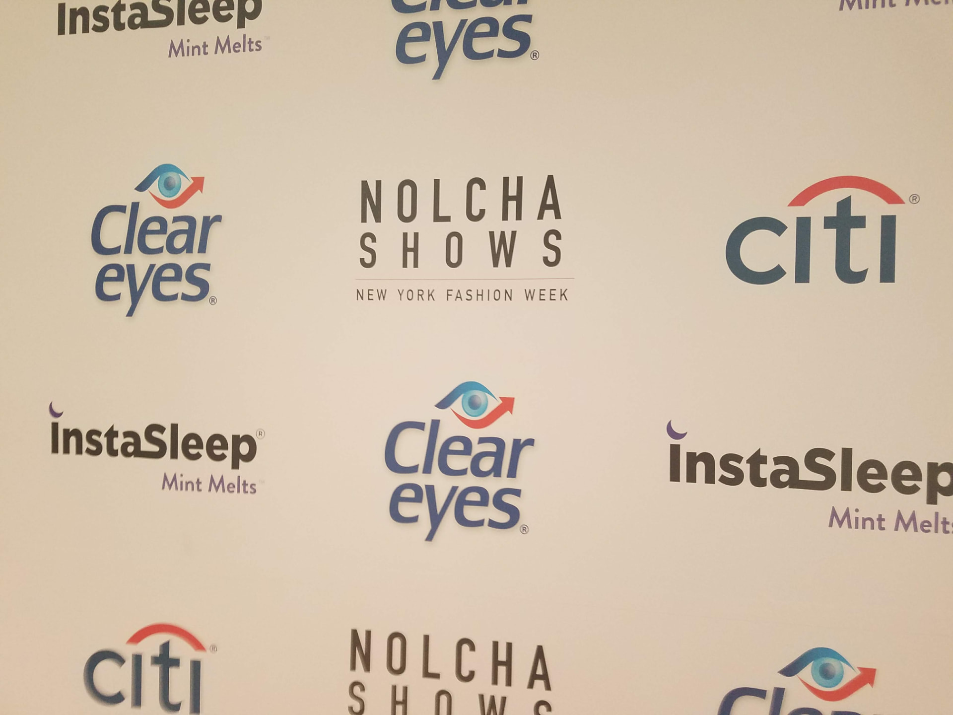 Clear Eyes and Nolcha Shows New York Fashion Week backdrop